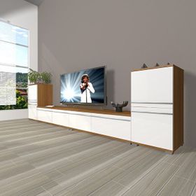 Decoraktiv Eko 9220T Beyaz Ceviz Mdf Tv Ünitesi