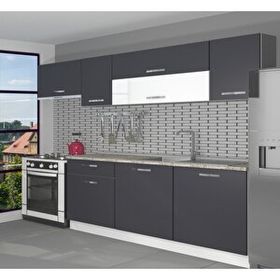 Decoraktiv Ekol 240 Antrasit Hazır Mutfak Dolabı