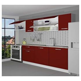 Decoraktiv Ekol 240 Bordo Hazır Mutfak Dolabı