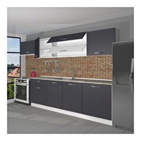 Decoraktiv Ekol 280 Antrasit Hazır Mutfak Dolabı