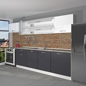 Decoraktiv Ekol 280 Antrasit Hazır Mutfak Dolabı