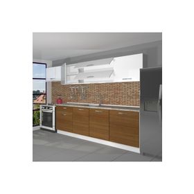 Decoraktiv Ekol 280 Ceviz Beyaz Hazır Mutfak Dolabı
