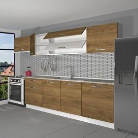 Decoraktiv Ekol 280 Naturel Pera Hazır Mutfak Dolabı