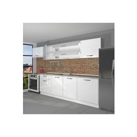 Decoraktiv Ekol 280 Parlak Beyaz Hazır Mutfak Dolabı
