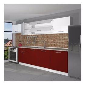 Decoraktiv Ekol 280 Parlak Beyaz Hazır Mutfak Dolabı