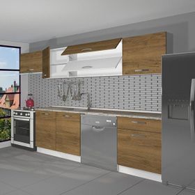 Decoraktiv Elite 280 Y Naturel Pera Hazır Mutfak Dolabı