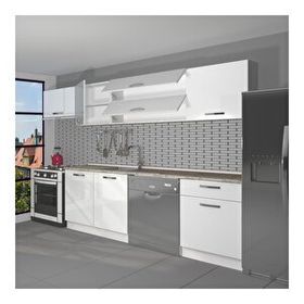 Decoraktiv Elite 280 Y Parlak Beyaz Hazır Mutfak Dolabı