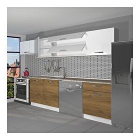 Decoraktiv Elite 280 Y Pera Beyaz Hazır Mutfak Dolabı