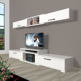 Decoraktiv Flex 5D SLM Beyaz Ceviz Tv Ünitesi
