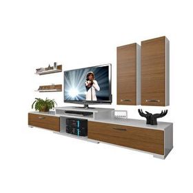Decoraktiv Flex 5D SLM Beyaz Ceviz Tv Ünitesi