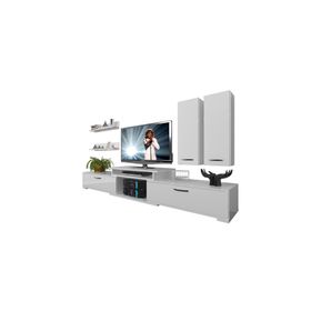Decoraktiv Flex 5D SLM Parlak Beyaz Tv Ünitesi