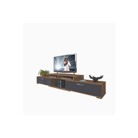 Decoraktiv Flex 5D130 MDF Beyaz Siyah Tv Ünitesi