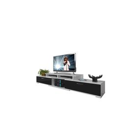 Decoraktiv Flex 5D130 MDF Beyaz Siyah Tv Ünitesi