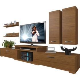 Decoraktiv Flex 5D130 MDF Naturel Ceviz Tv Ünitesi