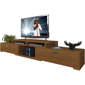 Decoraktiv Flex 5D130 MDF Naturel Ceviz Tv Ünitesi