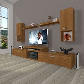 Decoraktiv Flex 5da Slm Naturel Ceviz Tv Ünitesi