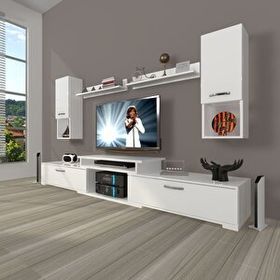 Decoraktiv Flex 5da Slm Parlak Beyaz Tv Ünitesi