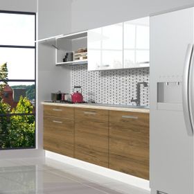 Decoraktiv Pera 160 cm Hazır Naturel Mutfak Dolabı
