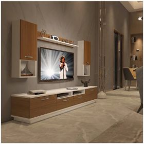 Decoraktiv Trendstyle 5220da Mdf Beyaz Ceviz Tv Ünitesi