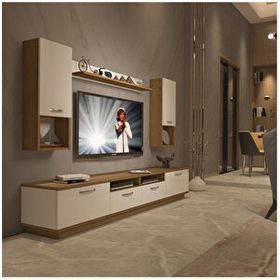 Decoraktiv Trendstyle 5220da Pera Beyaz Mdf Tv Ünitesi Tv Sehpası