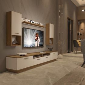 Decoraktiv Trendstyle 5220da Pera Beyaz Mdf Tv Ünitesi Tv Sehpası