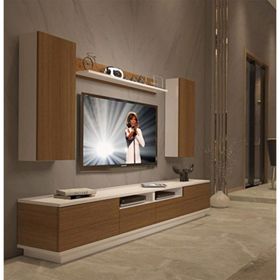 Decoraktiv Trendstyle 5220ds Ceviz Beyaz Mdf Tv Ünitesi Tv Sehpası