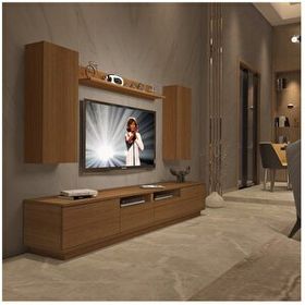 Decoraktiv Trendstyle 5220ds Naturel Ceviz Slm Tv Ünitesi Tv Sehpası