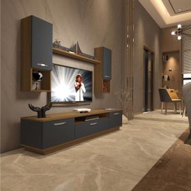 Decoraktiv Trendstyle 5da Pera Antrasit Mdf Tv Ünitesi Tv Sehpası