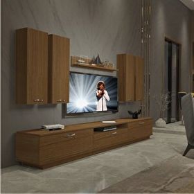 Decoraktiv Trendstyle 8d Naturel Ceviz Mdf Tv Ünitesi Tv Sehpası
