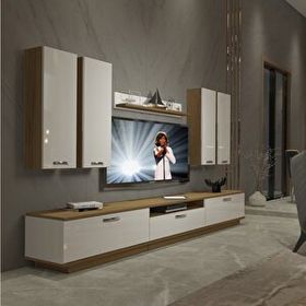 Decoraktiv Trendstyle 8d Pera Beyaz Mdf Tv Ünitesi Tv Sehpası
