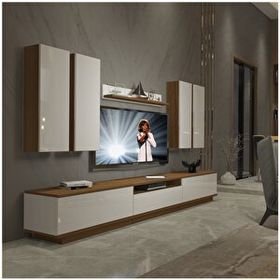 Decoraktiv Trendstyle 8ds Beyaz Ceviz Slm Tv Ünitesi Tv Sehpası