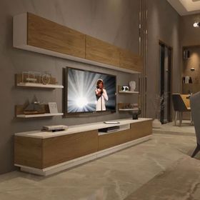 Decoraktiv Trendstyle 8ys Mdf Pera Beyaz Tv Ünitesi