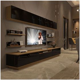 Decoraktiv Trendstyle 8ys Mdf Pera Siyah Tv Ünitesi
