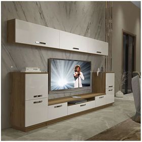 Decoraktiv Trendstyle 9 Mdf Pera Beyaz Tv Ünitesi