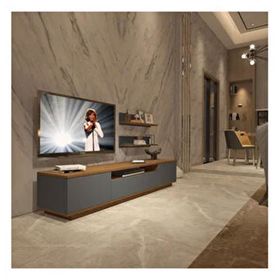 Decoraktiv Trendstyle Ceviz Antrasit 4s Mdf Tv Ünitesi Tv Sehpası