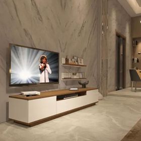 Decoraktiv Trendstyle Ceviz Beyaz 4s Slm Tv Ünitesi Tv Sehpası