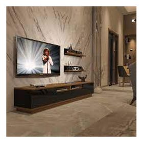 Decoraktiv Trendstyle Ceviz-Siyah 220rs Mdf Tv Ünitesi Tv Sehpası