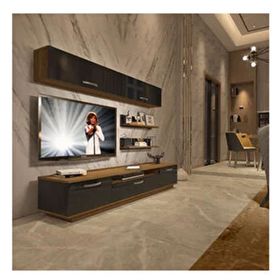 Decoraktiv Trendstyle Pera Siyah 5 Mdf Tv Ünitesi Tv Sehpası