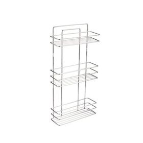 Decorev 5929 Krom Kristal Lamalı Üç Katlı Şampuanlık