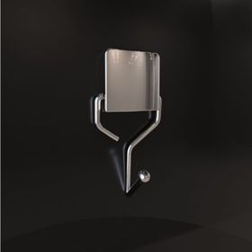 Decorev DC 4771 Krom Vidasız Montaj Tekli Askı