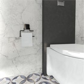 Decorev DC-5056 Siyah Kapaksız Tuvalet Kağıtlığı