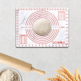 Decorita Klasik Mermer Görünümlü Cam 30x40 cm Hamur Açma Matı