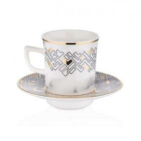 Decorium M00705 Monochrome 12 Parça Kahve Fincan Takımı
