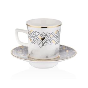 Decorium M00705 Monochrome 12 Parça Kahve Fincan Takımı