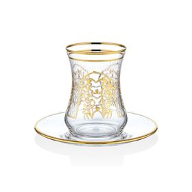Decorium M00719 Florance Altın 12 Parça Çay Takımı