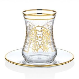 Decorium M00719 Florance Altın 12 Parça Çay Takımı