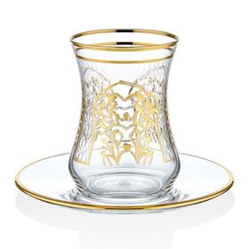 Decorium M00719 Florance Altın 12 Parça Çay Takımı