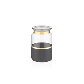 Decorium M06305-AB Vision Black 15x10 cm Kavanoz