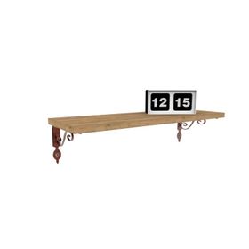 Decormet 015021201508419 Safir Meşe 20x60 cm Retro Raf Seti