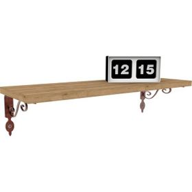 Decormet 015021201508419 Safir Meşe 20x60 cm Retro Raf Seti